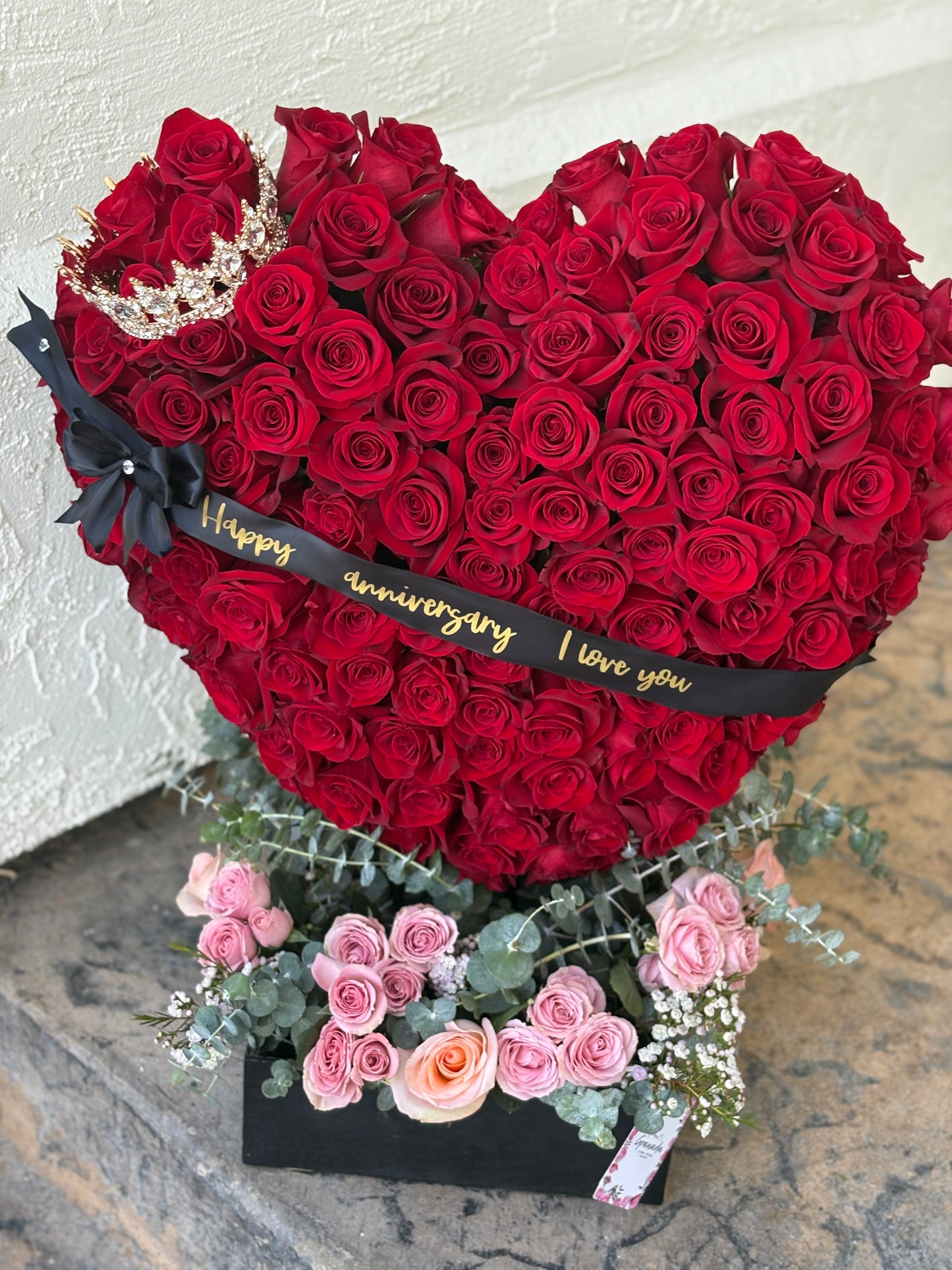 Heart blooming.