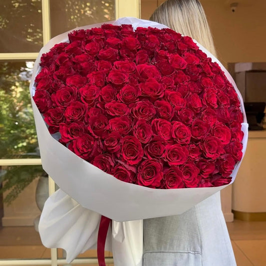 Copa Rose Bouquet San Diego | Luxury Round Hand-Tied Roses – Granada Floral