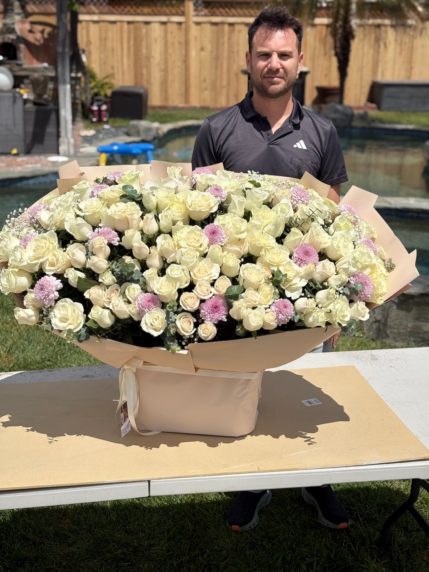 Elegant Pastel Bouquet – Luxurious Roses & Gerberas in Premium Wrapping