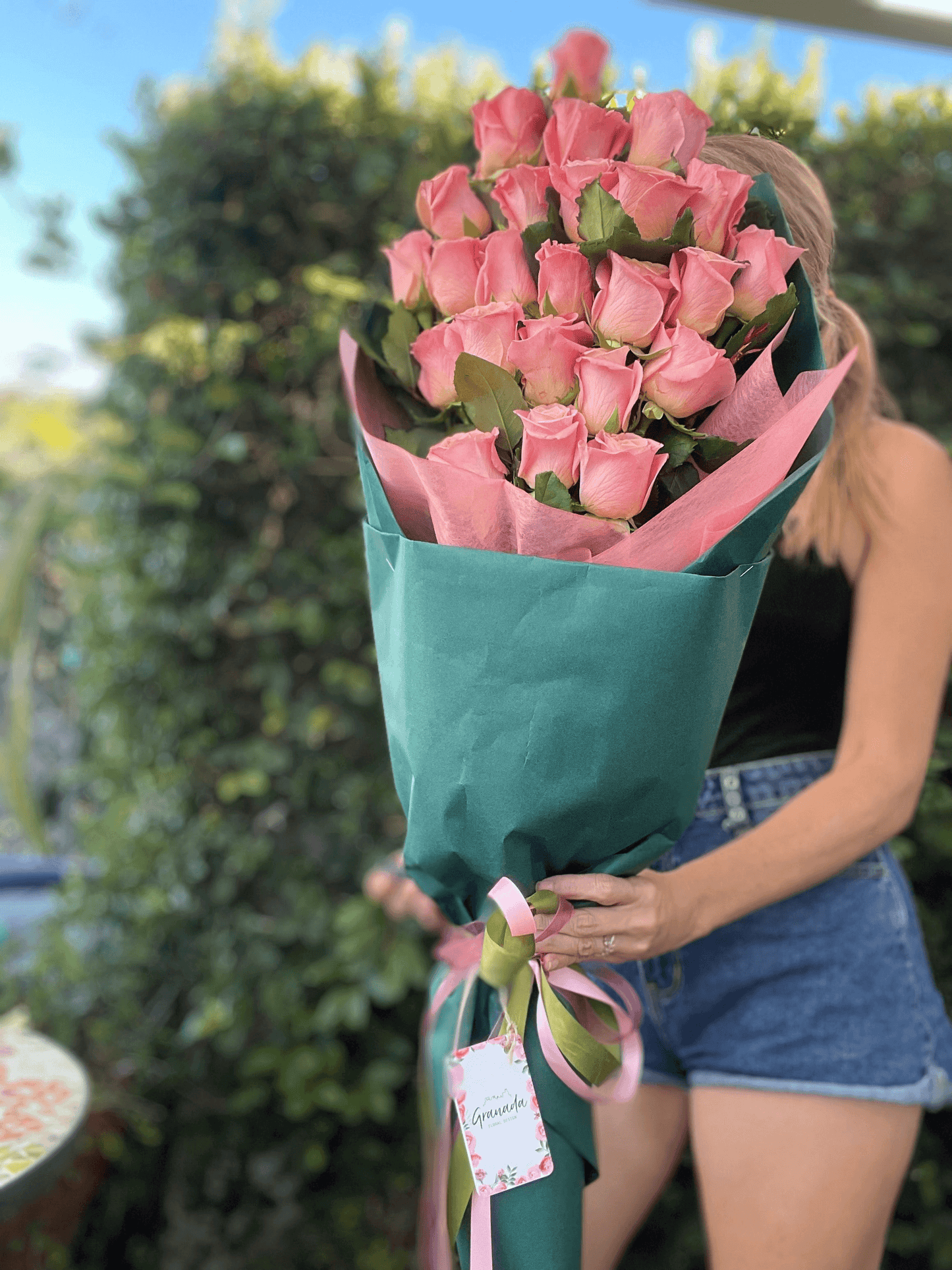 Luxury Red Rose Bouquet | Premium Long-Stem Roses Wrapped | Granada Floral San Diego