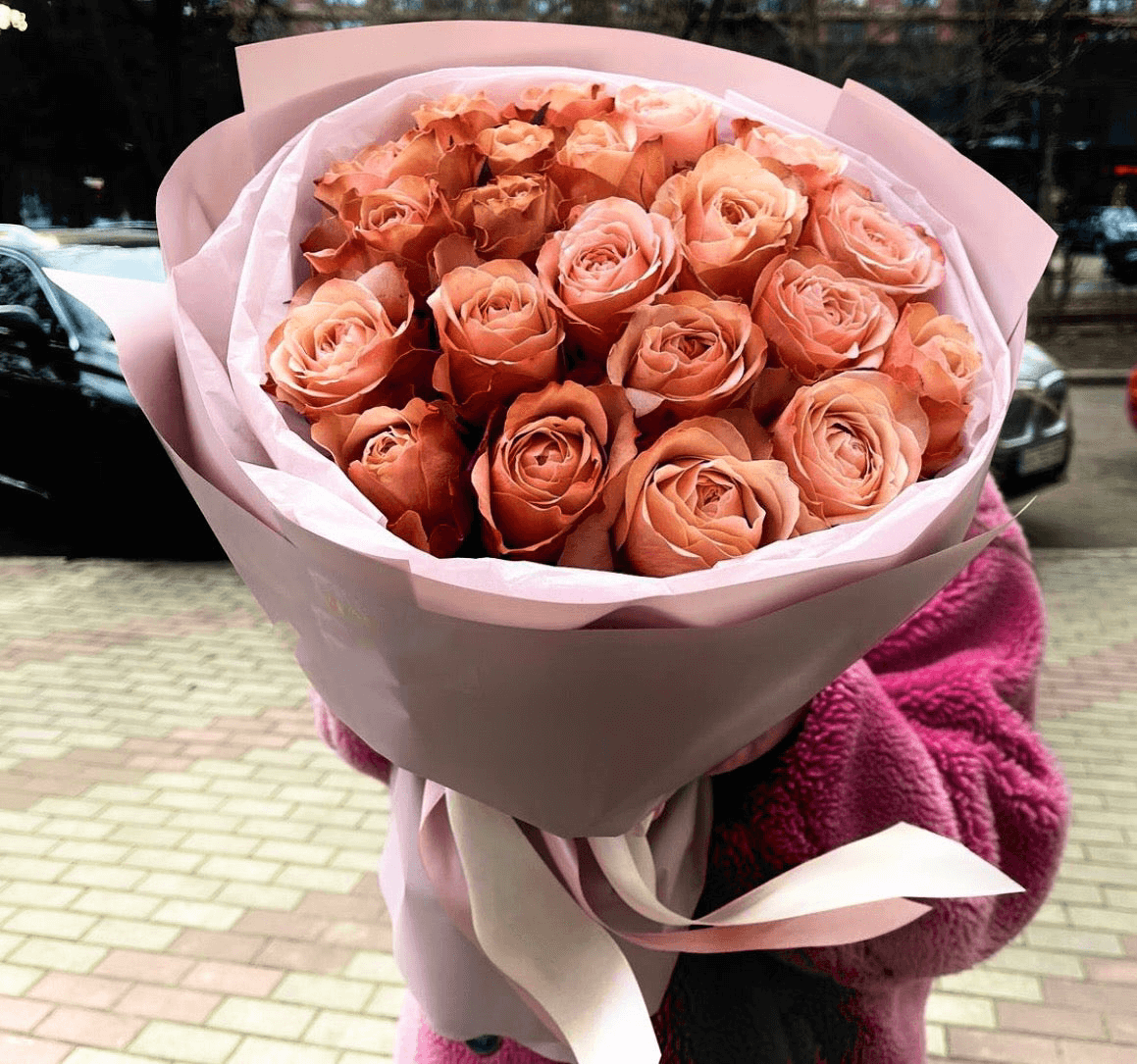 Copa Rose Bouquet San Diego | Luxury Round Hand-Tied Roses – Granada Floral