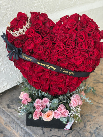 Heart blooming.
