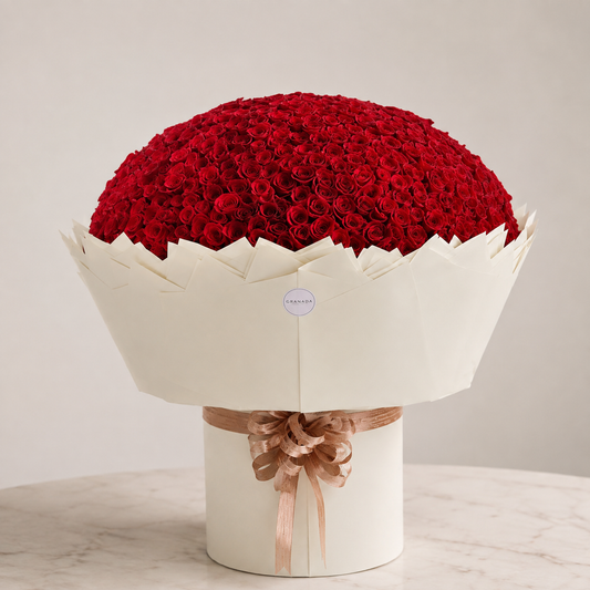 Grand Rose Dome – Massive Red Rose Arrangement | Same Day Delivery San Diego | Granada Floral