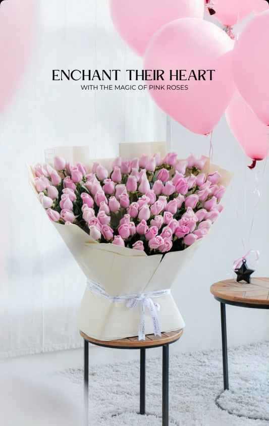 Elegant Pastel Bouquet – Luxurious Roses & Gerberas in Premium Wrapping