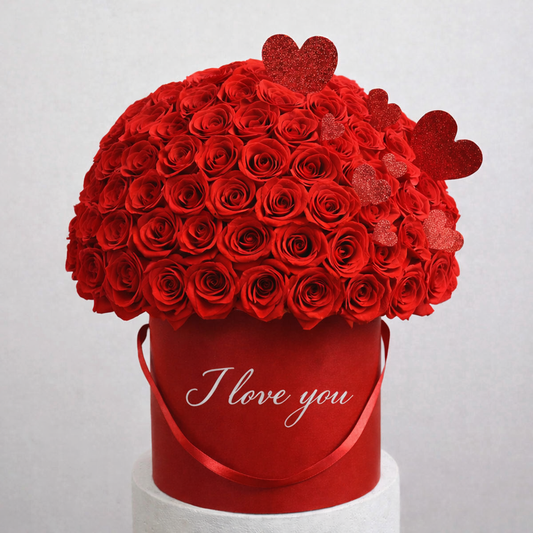 For you Box only roses 24/50 roses