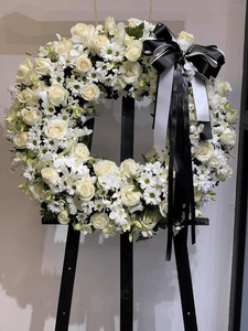 Wreath of Heaven Sympathy Standing wreath.