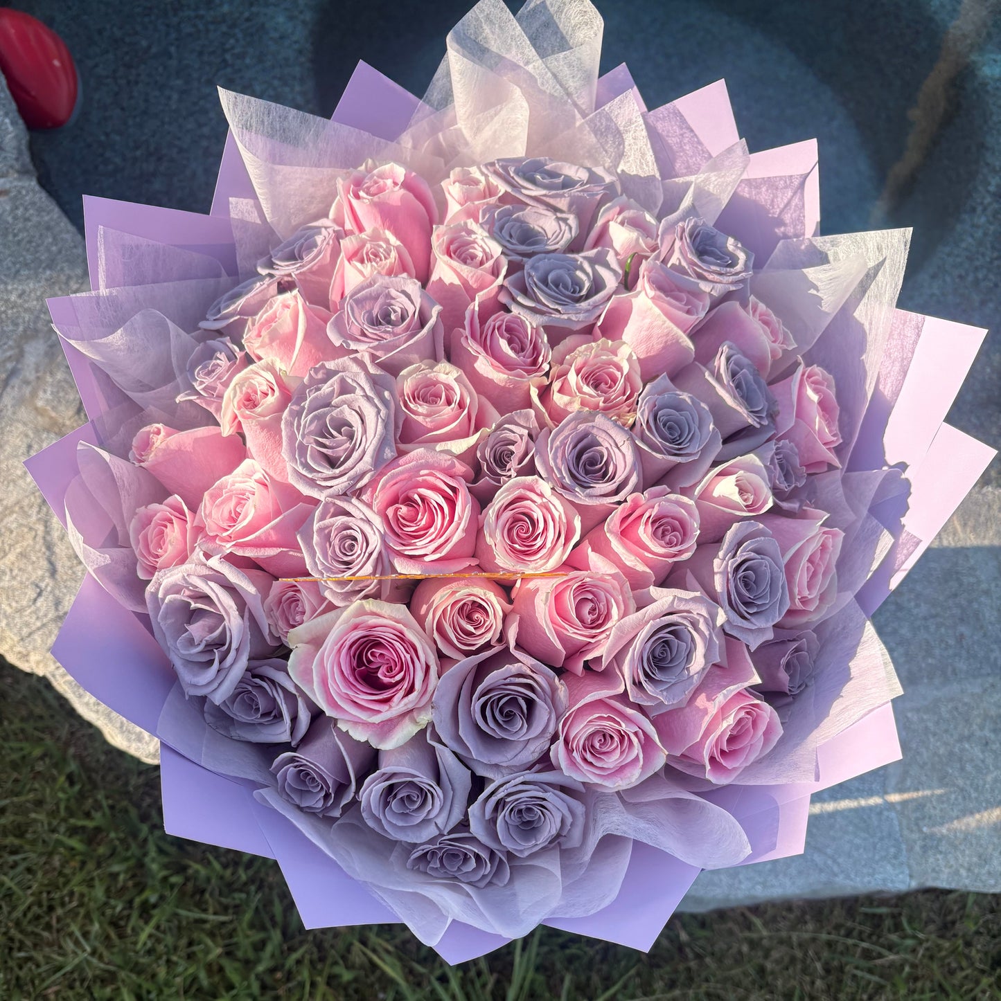 Granada Master Round Bouquet | Luxury Hand-Tied Bouquet 50 to 300 Flowers San Diego