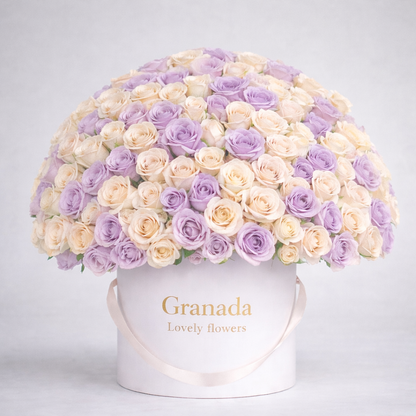 Granada Lovely Flowers – Edison Red & Pink Luxury Rose Box