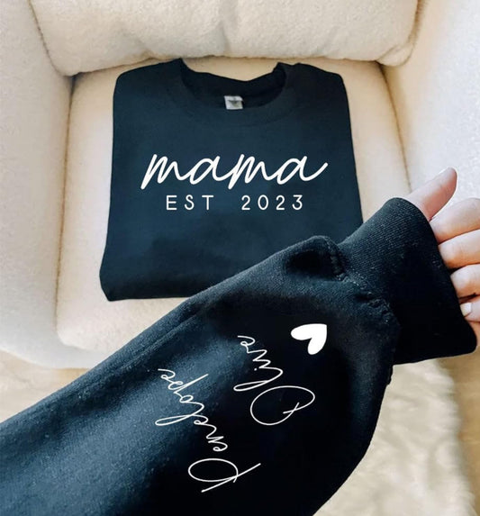 Custom Mother's Day Sweatshirt, Mother's Day Gift, Personalized Mom Sweatshirt