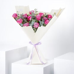 Tiny Roses Hand-Tied Bouquet | Elegant Floral Gift