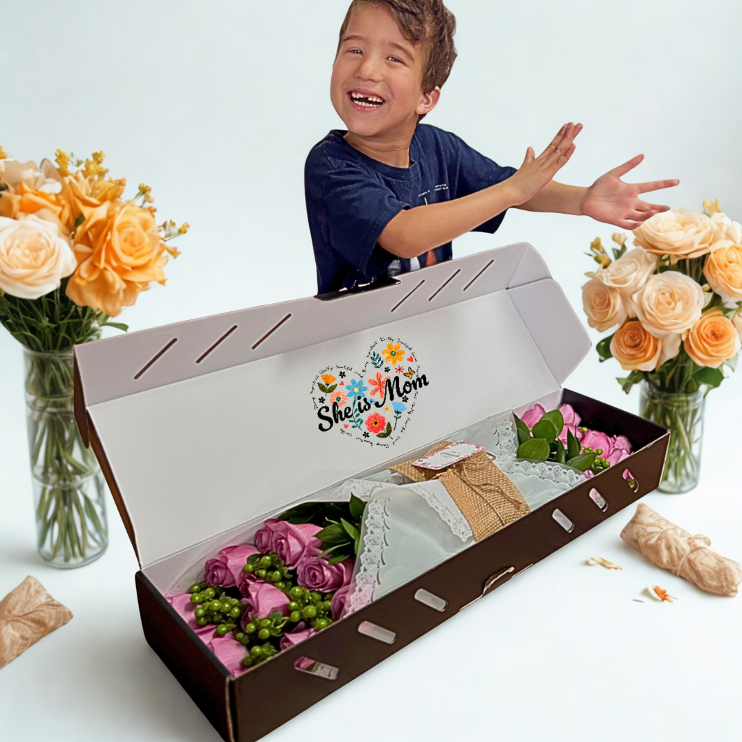Luxury Flower Box with 24 Roses – Personalized Gift | Granada Floral San Diego