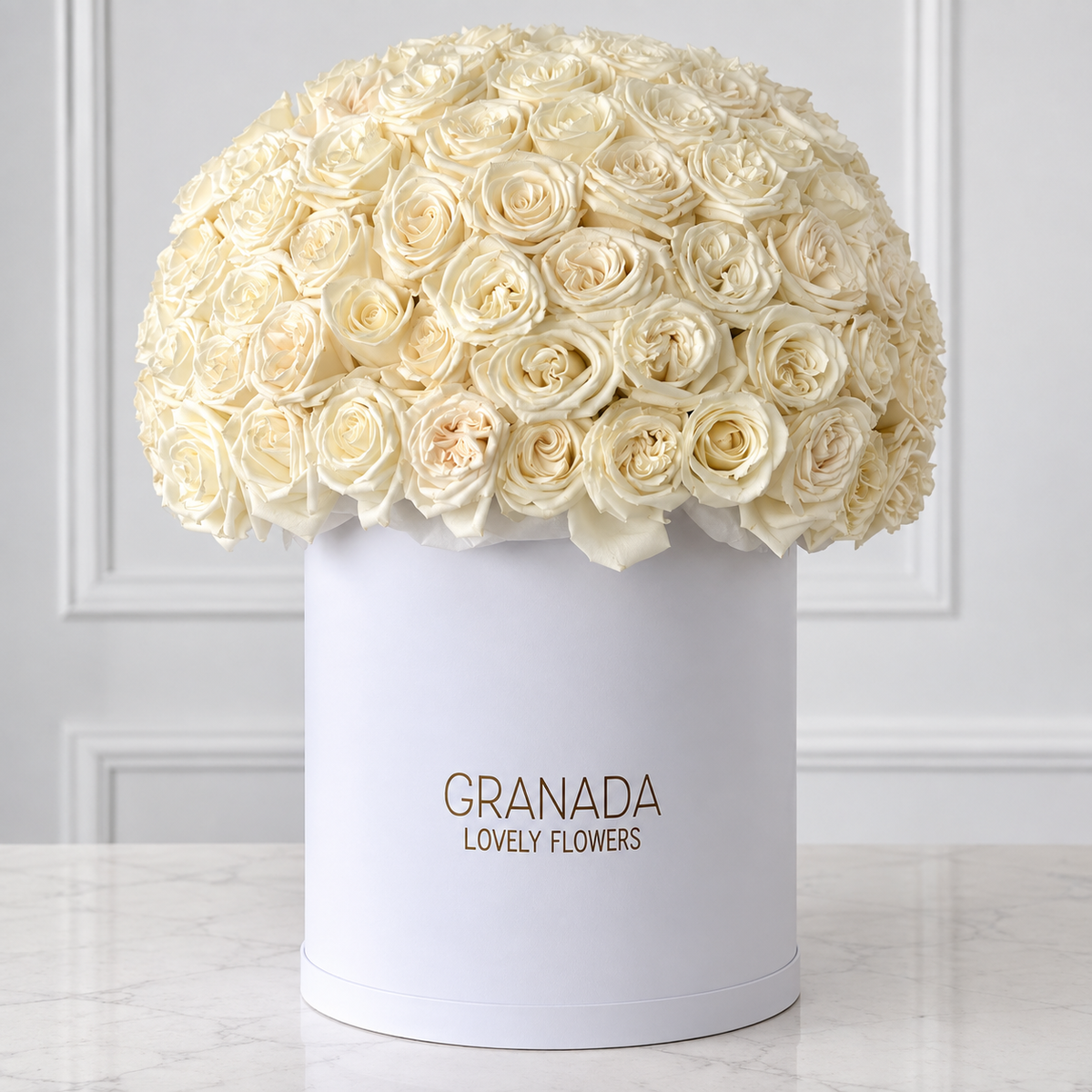 Granada Dome Fantastic Jumbo Flower Box | Luxury Oversized Floral Arrangement San Diego