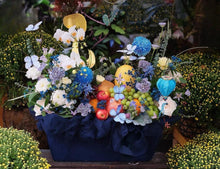 Floral fruits basket