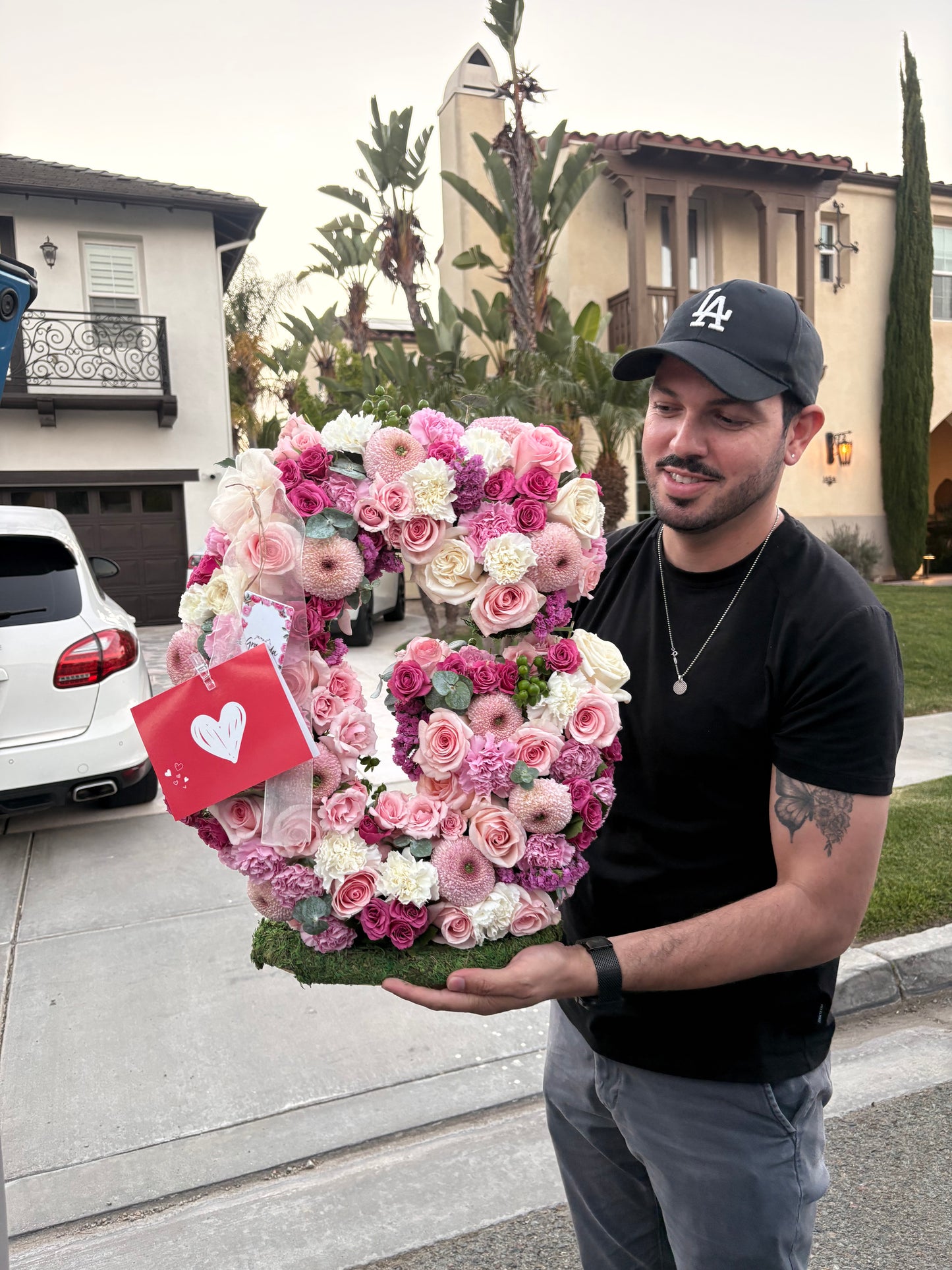 Granada Standing Floral Numbers & Letters | Luxury Flower Sculpture San Diego