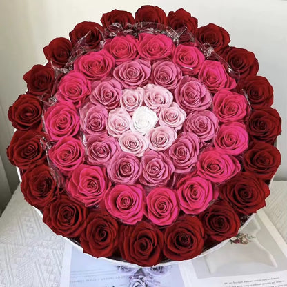 Luxury Red Rose Box – Heart Arrangement & Personalized Initials | Romantic Gift by Granada Floral San Diego