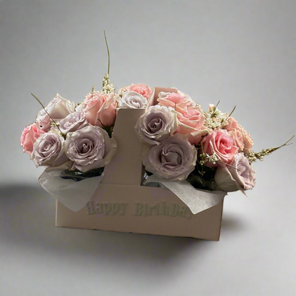 Customizable Birthday Floral Box - Choose Your Flower Colors | Granada Floral