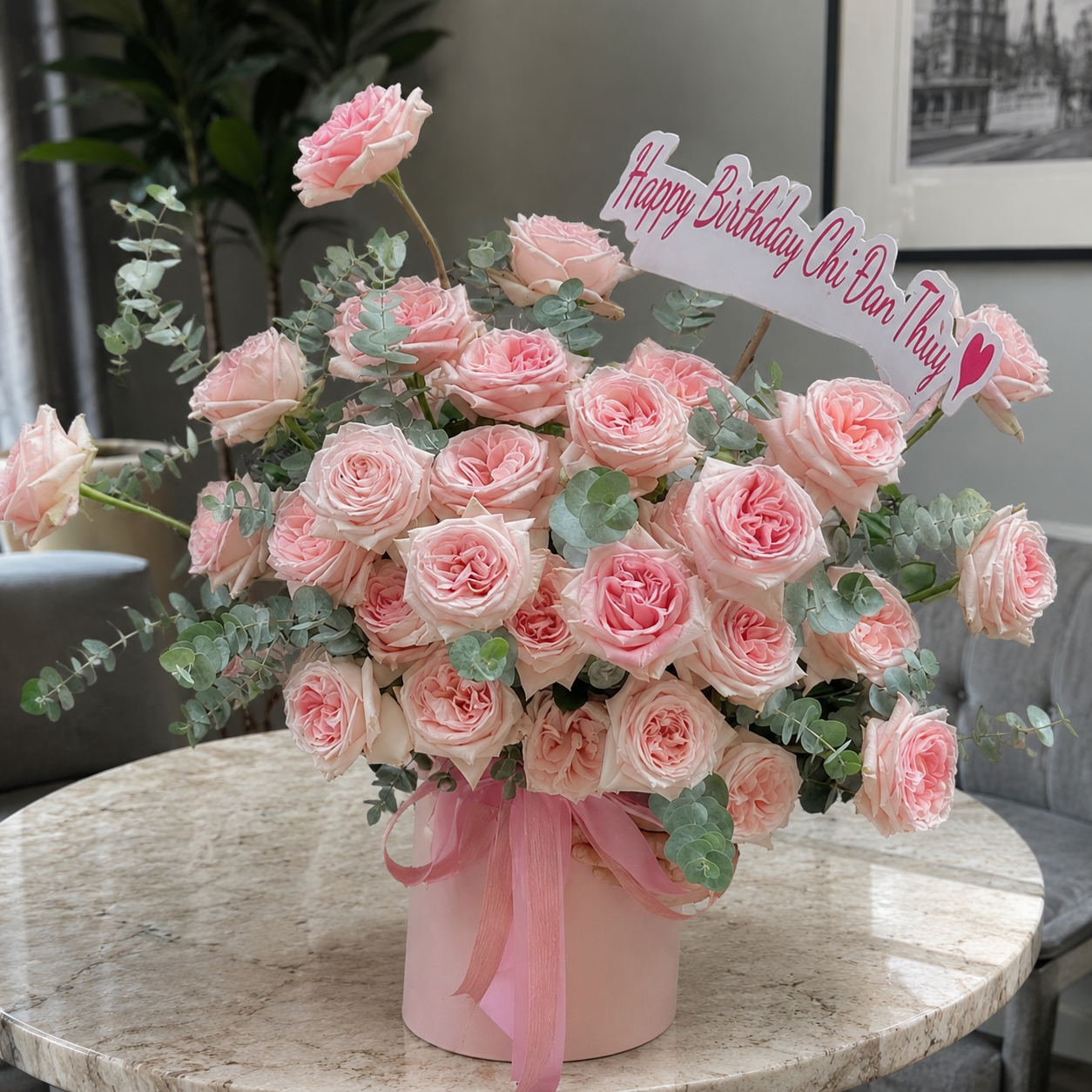 Explosion Roses Hat Box San Diego | 24, 50 & 75 Roses | 7 Colors – Granada Floral