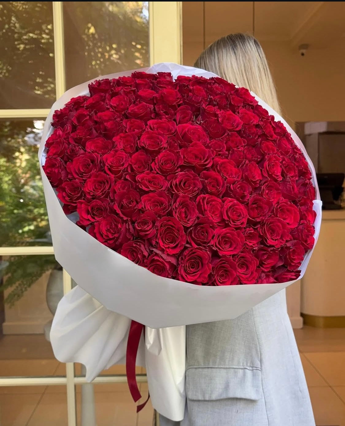 Copa of roses hand Tied Bouquet