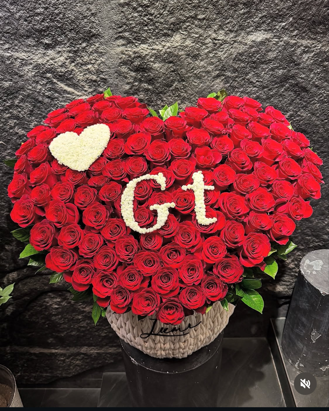 Large Red Heart Rose Basket – Luxury Rose Arrangement for Anniversaries & Love Gifts | Granada Floral San Diego