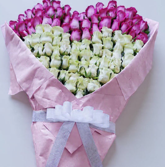Premium Heart-Shaped Rose Bouquet with Chocolates – Same-Day Delivery