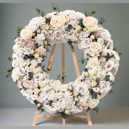Wreath of Heaven Sympathy Standing wreath.
