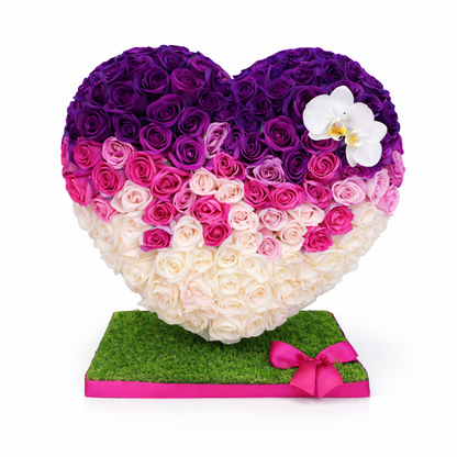 Red Roses Heart – Luxury Flower Delivery in San Diego
