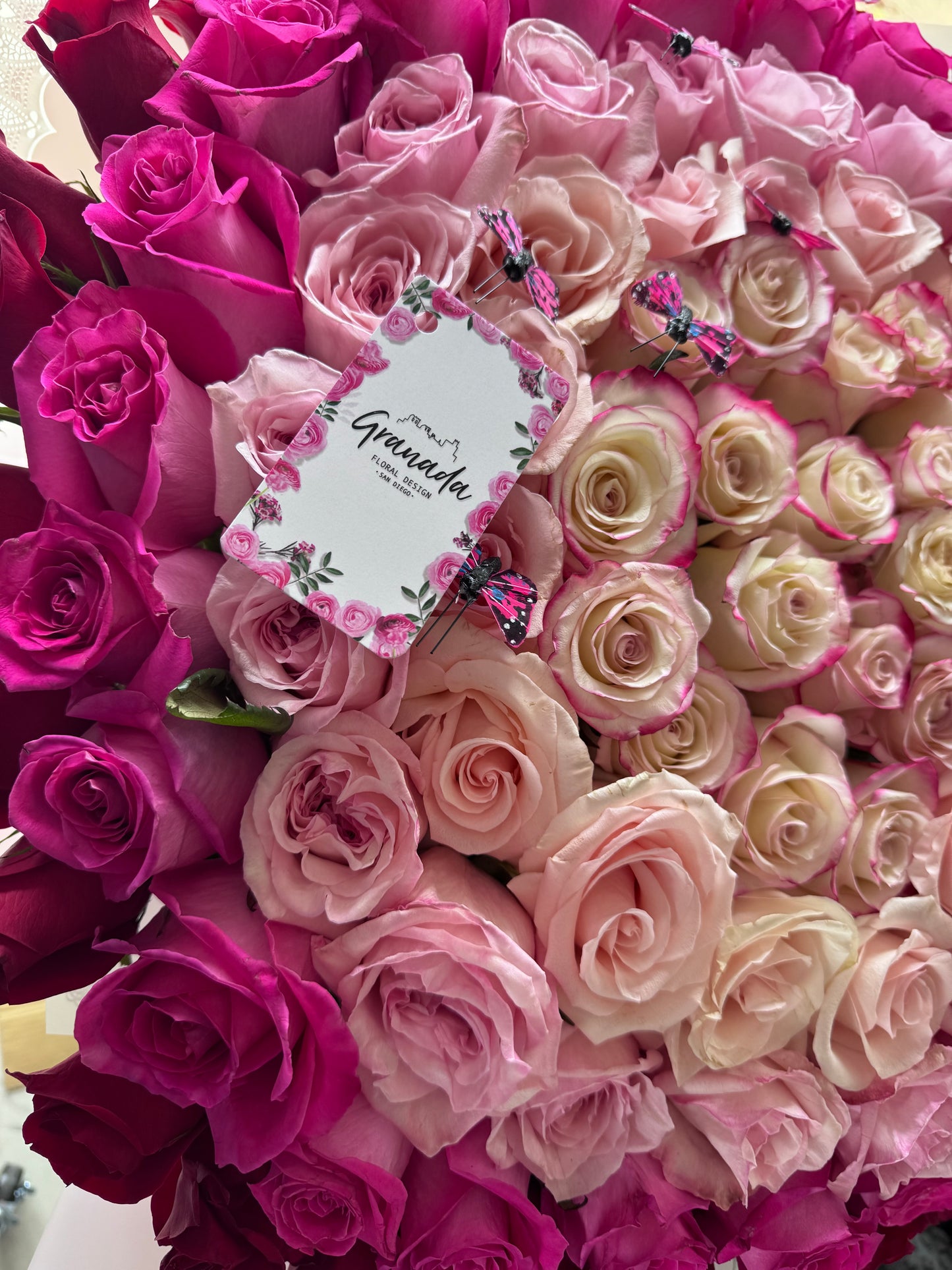 Giant Luxury Rose Arrangement | Granada Floral San Diego