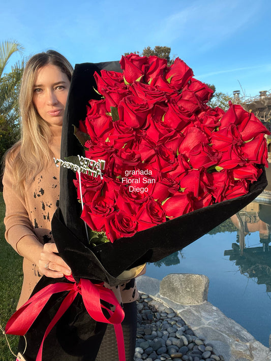 Heart fantastic hand tied boquet