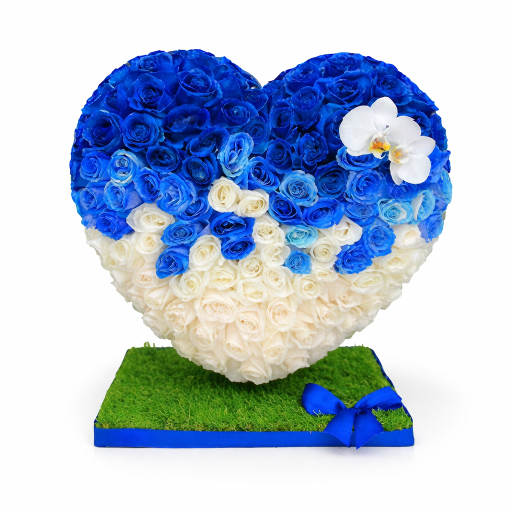 Red Roses Heart – Luxury Flower Delivery in San Diego