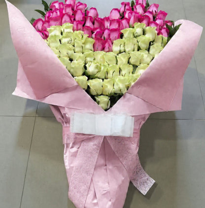 Premium Heart-Shaped Rose Bouquet with Chocolates – Same-Day Delivery