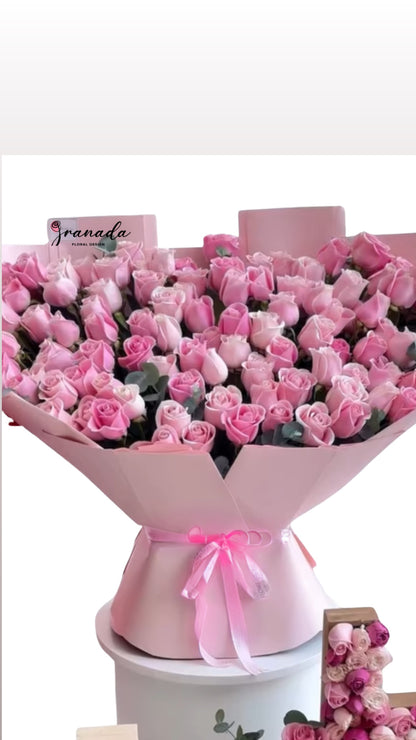 Elegant Pastel Bouquet – Luxurious Roses & Gerberas in Premium Wrapping