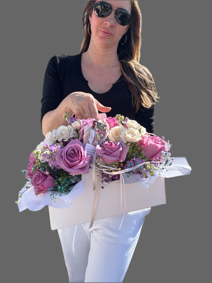 Customizable Birthday Floral Box - Choose Your Flower Colors | Granada Floral