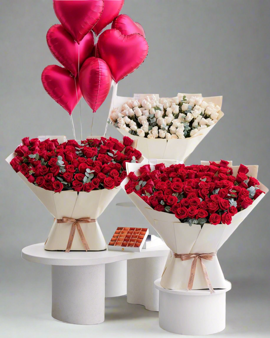 Elegant Pastel Bouquet – Luxurious Roses & Gerberas in Premium Wrapping