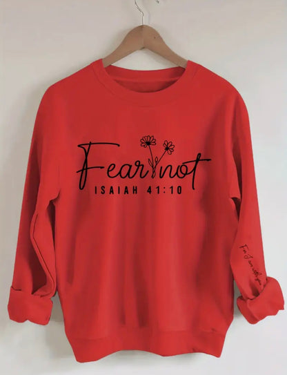 Fear Not Isaiah 41:10 – Women's Christian Sweatshirt