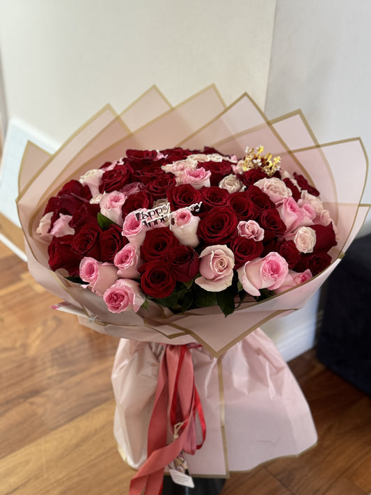 Mono roses bouquet