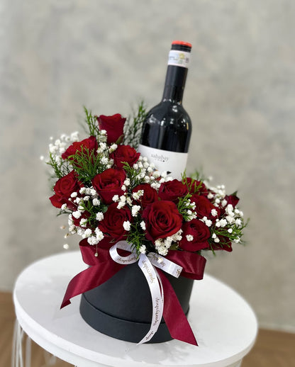 Floral wine gift Box