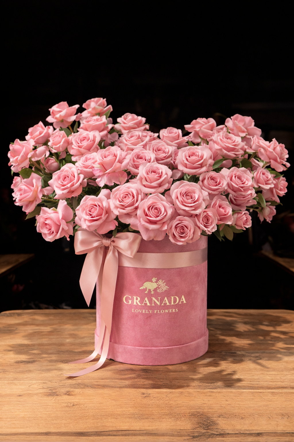 Blooming flowers in box