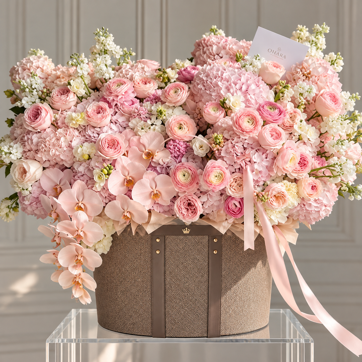 Oval Basket San Diego | Roses, Orchids & Spring Blooms – Granada Floral