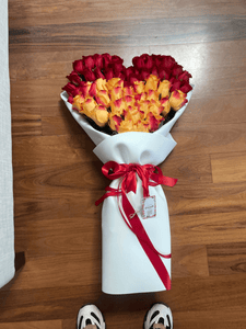 Heart fantastic hand tied boquet