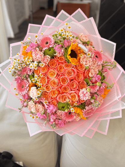 Vibrant Bouquet with Gerberas, Sunflowers, and Roses | Same Day Delivery in San Diego