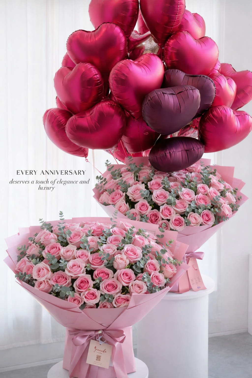 Elegant Pastel Bouquet – Luxurious Roses  in Premium Wrapping