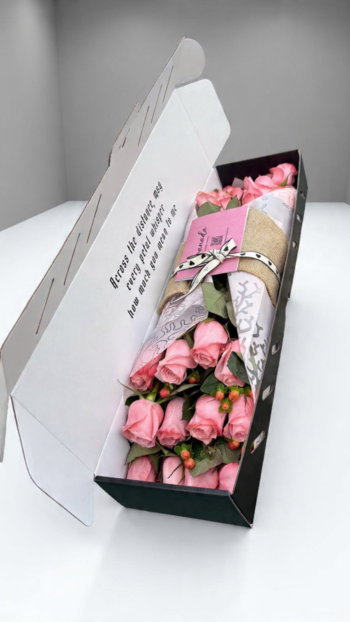 Romantic Pink Roses Box – 24 Fresh Roses Gift with Nationwide Delivery | Granada Floral San Diego