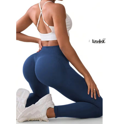 yoga pants, high waisted solid color with pockets