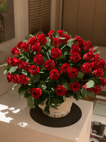 Granada Dome Exuberant Flower Basket | Luxury Mixed Floral Arrangement San Diego