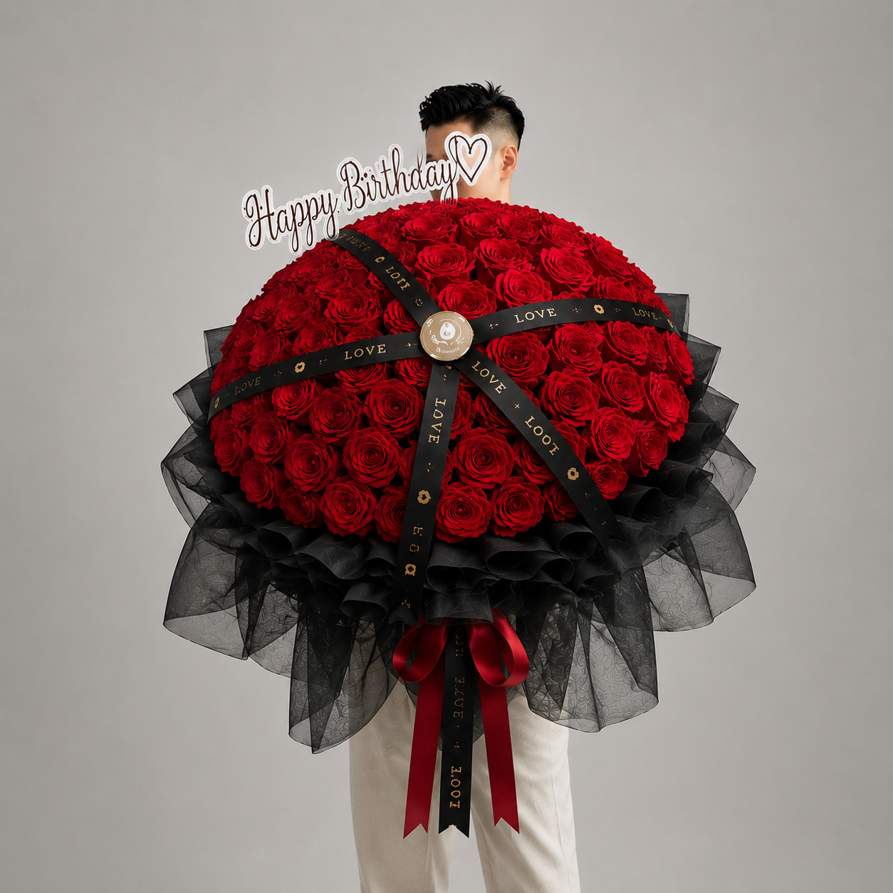 Grand Rose Bouquet 100+ Red Roses – Anniversary & Birthday