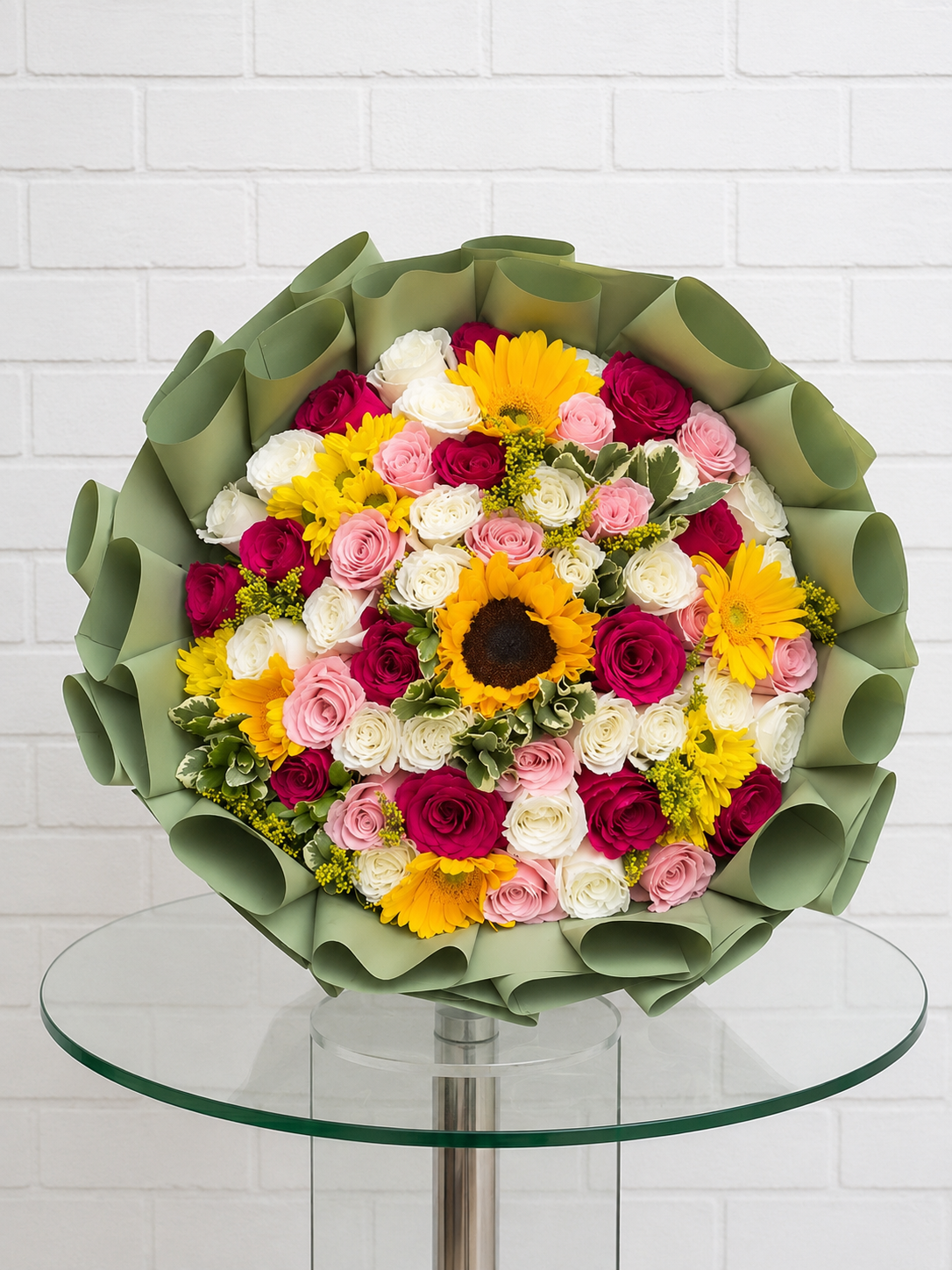 Luxury Sunflower & Rose Bouquet | Birthday Flower Arrangement San Diego