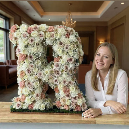 Standing floral Numbers AND letters