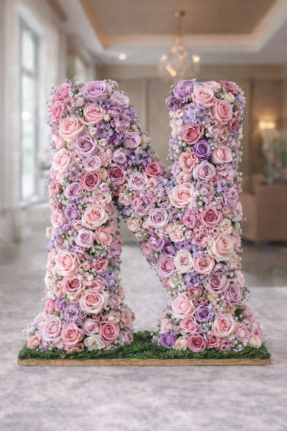 Standing floral Numbers AND letters