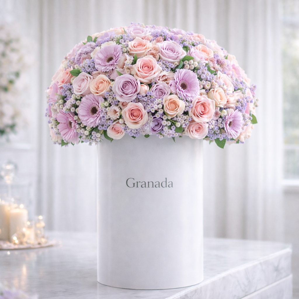 Grand Pink Garden Luxury Floral Arrangement | Oversized Statement Flowers