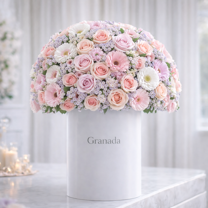 Grand Pink Garden Luxury Floral Arrangement | Oversized Statement Flowers